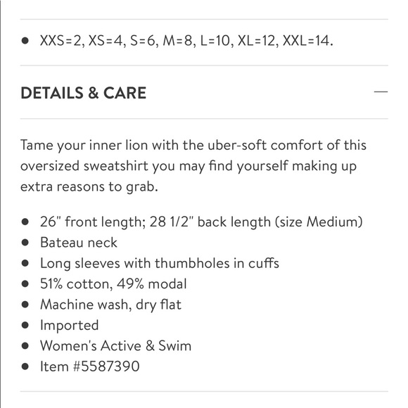 ⭐️Sweaty Betty After Class Oversized Sweatshirt⭐️ - Picture 9 of 9